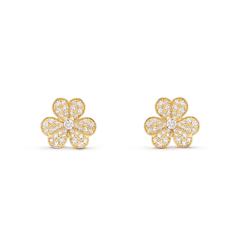 ¡®Lumi¡¯FRIVOLE GOLD FLOWER DIAMOND EARRINGS