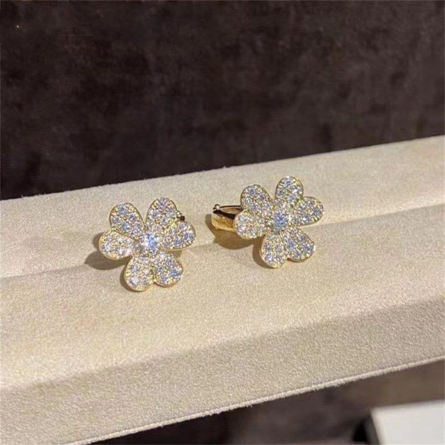 ¡®Lumi¡¯FRIVOLE GOLD FLOWER DIAMOND EARRINGS