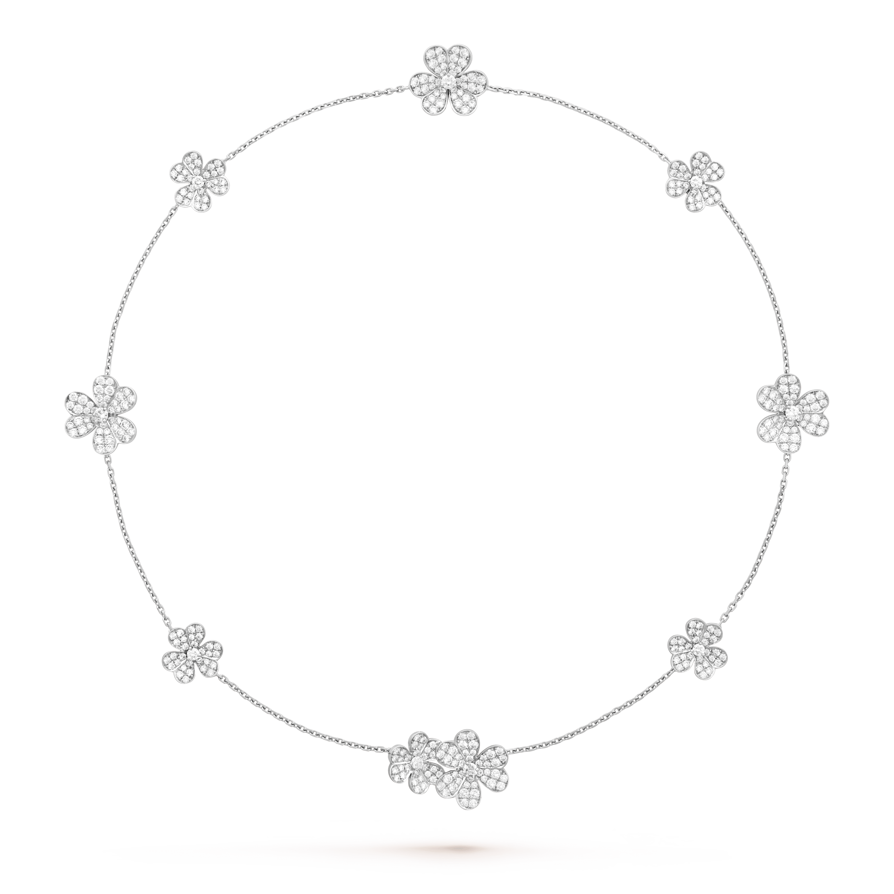 Lumi® FRIVOLE SILBERNE 9-BLUMEN-KETTE