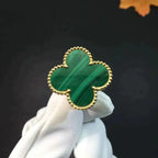 ¡®Lumi¡¯CLOVER MALACHITE RING