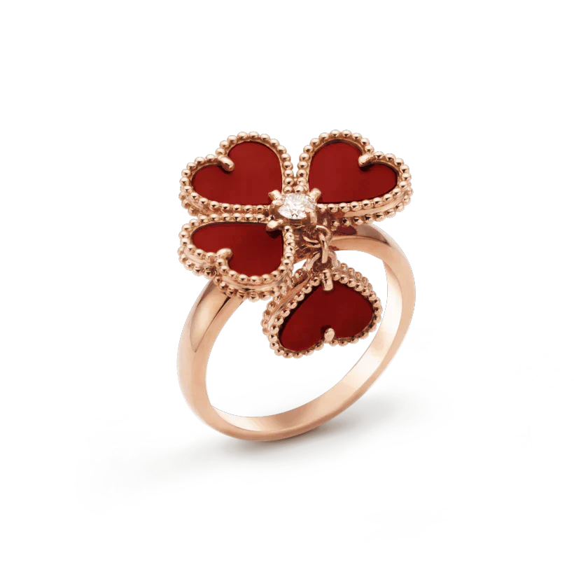 ¡®Lumi¡¯SWEET CLOVER CARNELIAN RING
