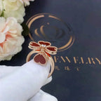 ¡®Lumi¡¯SWEET CLOVER CARNELIAN RING