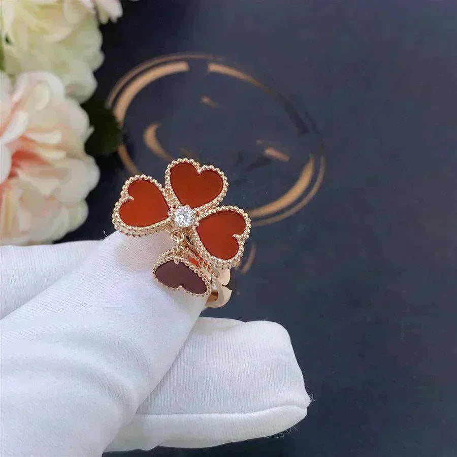 ¡®Lumi¡¯SWEET CLOVER CARNELIAN RING