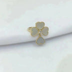 ¡®Lumi¡¯SWEET CLOVER WHITE MOP RING