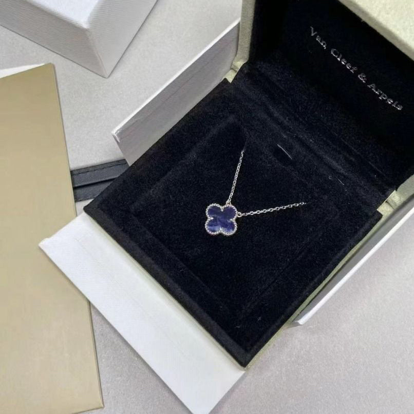 ¡®Lumi¡¯CLOVER 15MM PIETERSITE NECKLACE SILVER