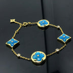 ¡®Lumi¡¯STAR AND SUN 4 MOTIF BLUE BRACELET