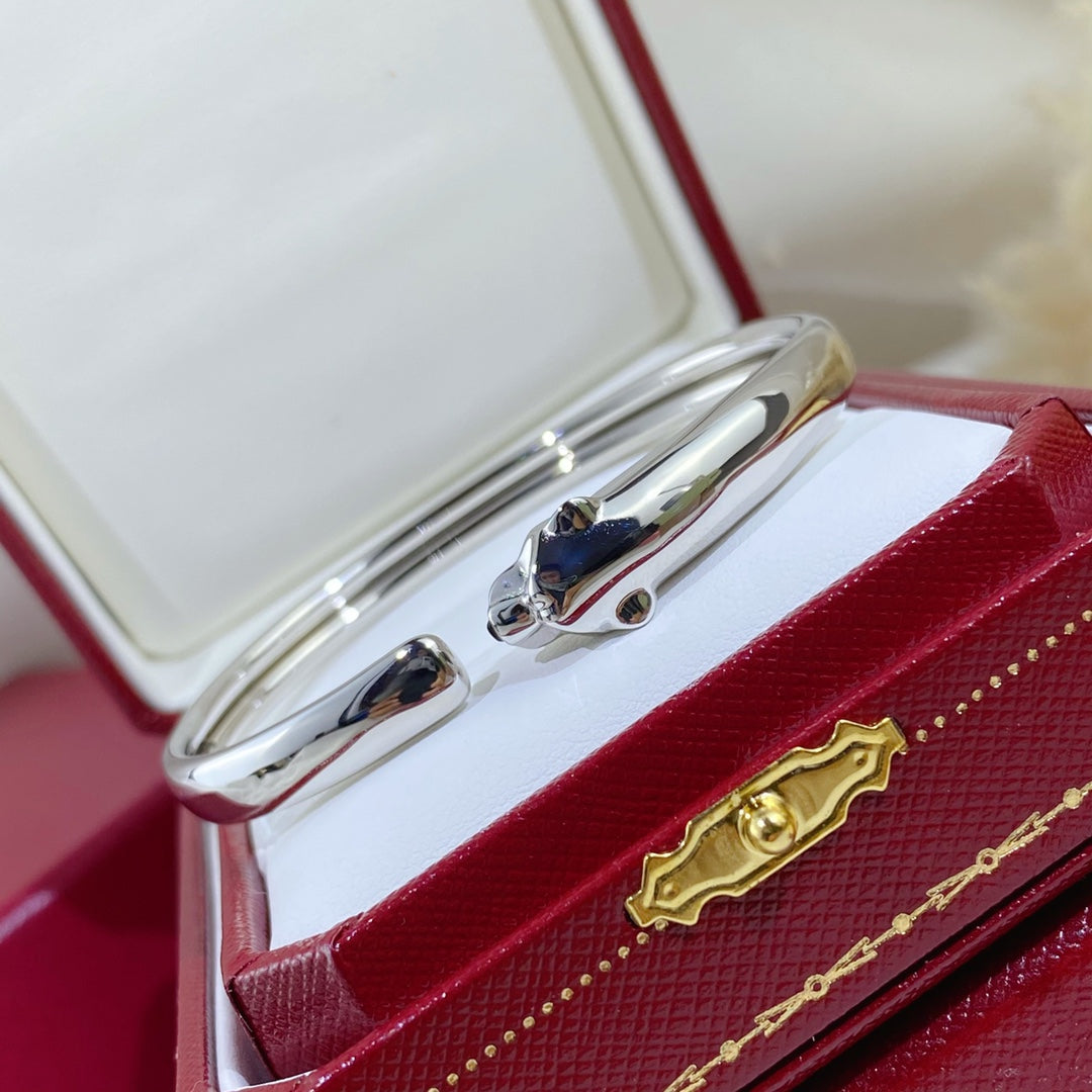 ¡®Lumi¡¯PANTHERE SILVER OPEN BRACELET