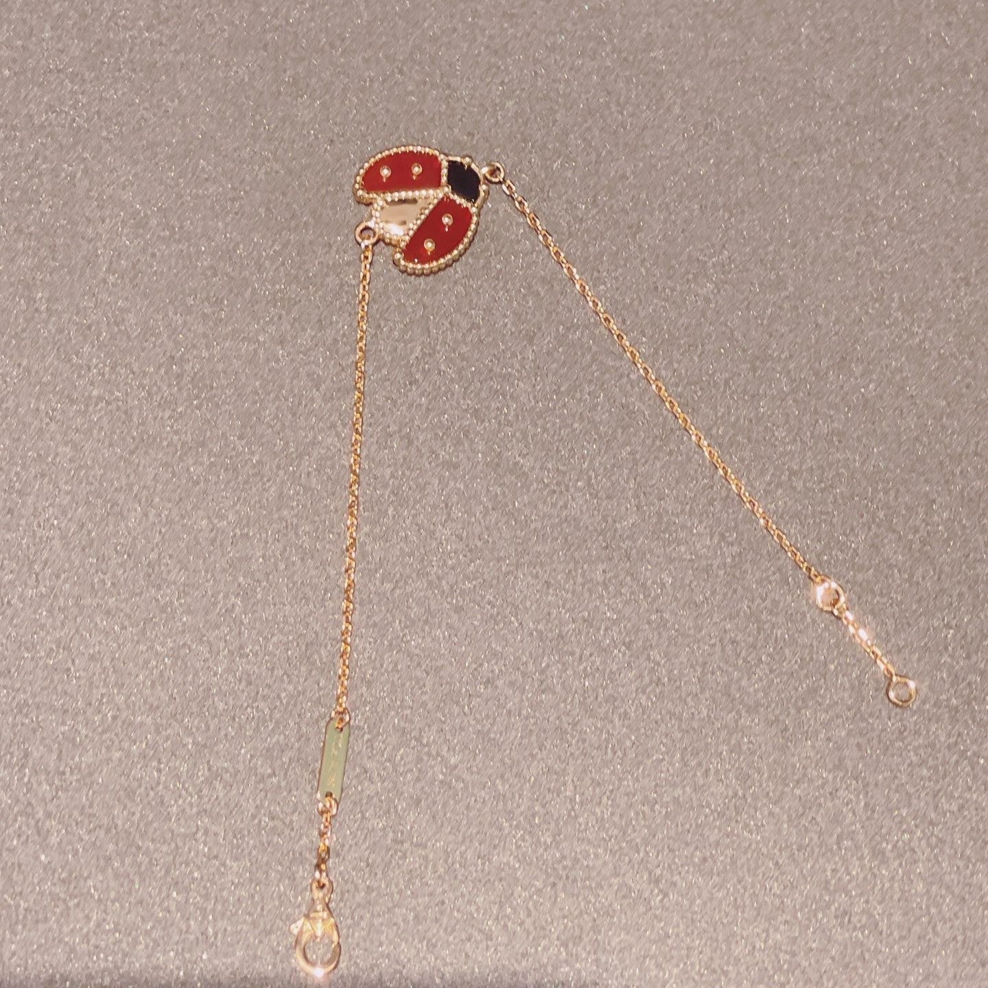 ¡®Lumi¡¯LUCKY SPRING 1 MOTIF PINK GOLD BRACELET