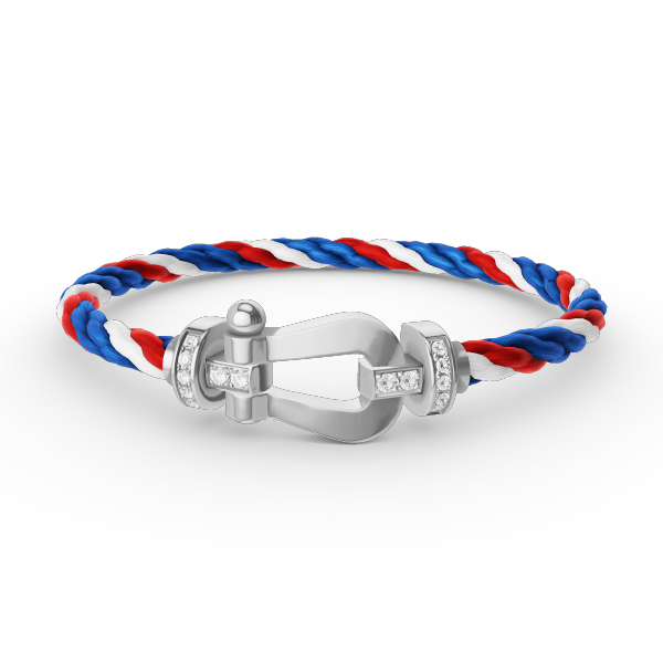 ¡®Lumi¡¯FORCE LARGE HORSESHOE HALF DIAMOND BRACELET SILVER
