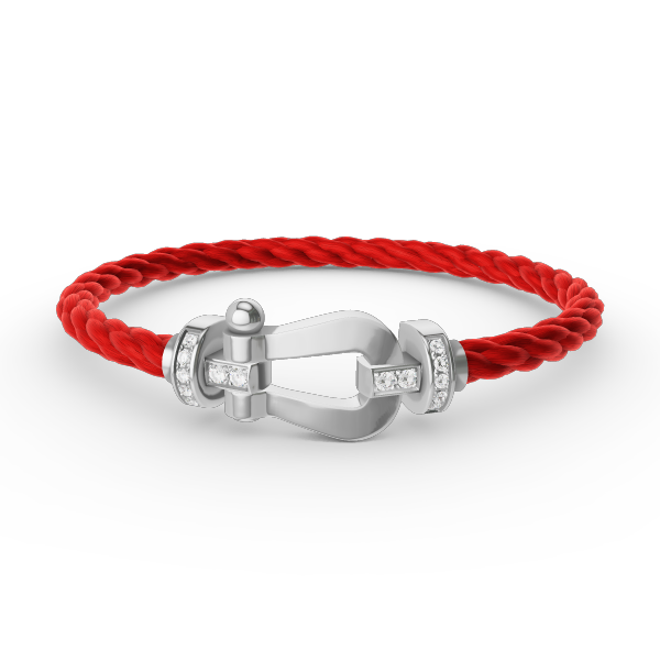 ¡®Lumi¡¯FORCE LARGE HORSESHOE HALF DIAMOND BRACELET SILVER