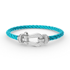 ¡®Lumi¡¯FORCE LARGE HORSESHOE FULL DIAMOND BRACELET SILVER
