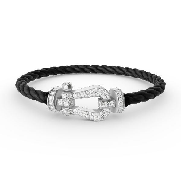 ¡®Lumi¡¯FORCE LARGE HORSESHOE FULL DIAMOND BRACELET SILVER